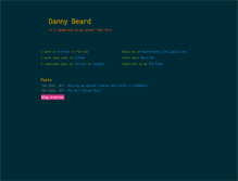 Tablet Screenshot of dannybeard.com